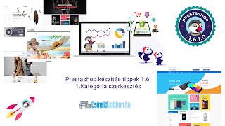 Prestashop Készítés 1  Kategória szerkesztés [upl. by Andonis]