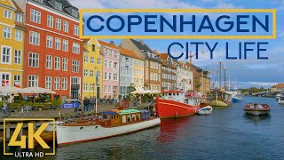 4K Copenhagen Denmark  City Walking Tour  Traveling Around Europe  Part 1 [upl. by Murvyn]