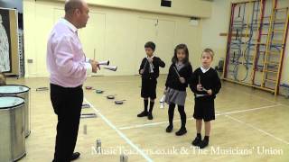 Primary Music Lesson Rhythmically Speaking 9 Preparing the Ensemble Agogo [upl. by Past]