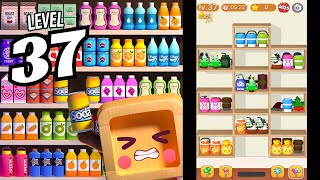 🏅 Goods Sort 🍒🥤🪆 LEVEL 37 🍄🧃🧸 Gameplay Walkthrough [upl. by Valtin]