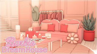 ROBLOX  Bloxburg Barbie Dream House Speedbuild  Tutorial  Interior  Ellvoi [upl. by Nalhsa]