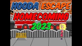 Hooda Escape Homecoming 2023  Walkthrough  Hints  Cheats [upl. by Adniuqal1]