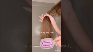 Any CurlyWavy girly here🥲why dry brushing its NOT for everyonehair shorts longhair haircare [upl. by Ettenel]