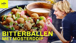 De zaligste bitterballen met mosterddip  Sofie Dumont [upl. by Ahsinel]