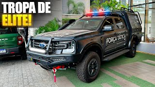 FORD RANGER XLS V6 DE POLÍCIA [upl. by Anavas]