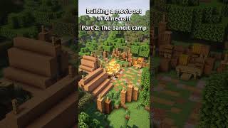 Building a bandit camp movie set in minecraft nationsandnobles [upl. by Atalee]