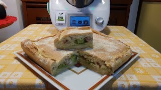 Schiacciata con broccoli salsiccia e patate per bimby TM6 TM5 TM31 [upl. by Adehsor784]