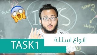 انواع وطريقة حل التاسك ون في اختبار الايلتس [upl. by Kalikow]