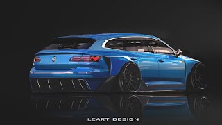 2021 Volkswagen Arteon Shoting Brake Wide Body Virtual Tuning Photoshop [upl. by Benzel387]