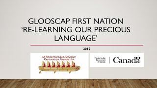 Glooscap First Nation ReLearning Our Precious Language [upl. by Enyaw139]