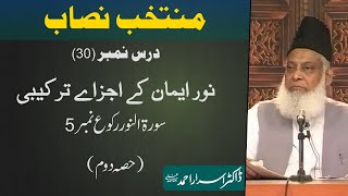 Muntakhab Nisab Surah Noor 5th Ruku Tafseer By Dr Israr Ahmed  30166 [upl. by Stephania]