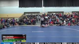 Girls 11  14 Years Old 7784 Valerie Hamilton Vs Erica Pastoriza Arizona Girls Wrestling [upl. by Sybley]