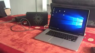 eGPU setup on 2013 retina MacBook Pro with GT750M  Akitio Thunder2 internal and external screen [upl. by Mallis776]