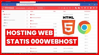 CARA HOSTING PROJECT WEB STATIS DI 000WEBHOST GRATIS [upl. by Haronid]