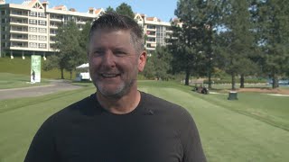 NFL kicker Ryan Longwell explains what he loves about the Showcase golf tournament in Coeur dAlene [upl. by Ahsiloc]