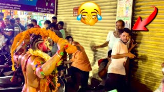 Potharaju Beating Public Went 🤣 Funny at Regimental Bazaar Bonalu 2024  Secunderabad Bonalu 2024 [upl. by Jar164]