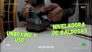 UNBOXING y USO DE NIVELADORA INALAMBRICA para CERAMICA o BALDOSAS [upl. by Gnanmos]