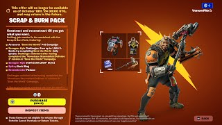 Scrap amp Burn Chapter 5 Season 4 Fortnite Save The World Starter Pack [upl. by Clerk532]