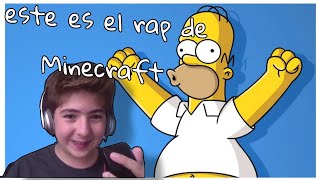 el rap de Minecraft  Homero Simpson IA [upl. by Thurman]