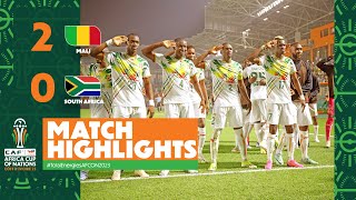 HIGHLIGHTS  Mali 🆚 South Africa TotalEnergiesAFCON2023  MD1 Group E [upl. by Hoyt290]