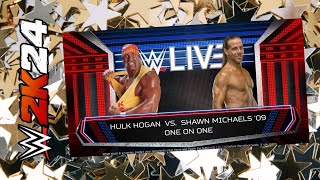 WWE2k24 Hulk Hogan Vs Shawn Michaels [upl. by Zackariah]