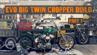 MATTS BIG TWIN CHOPPER BUILD [upl. by Orapma711]