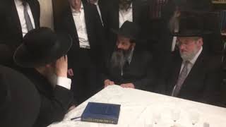 R Sholom Rubashkin at the home of R Malkiel Kotler Rosh Yeshivas BMG [upl. by Borlow]