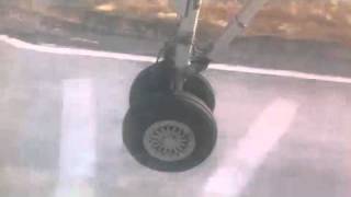 airplane landing  wheel touching ground [upl. by Osnofledi]