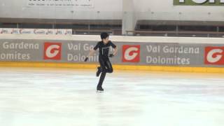 Taichiro Yamakuma JPN Gardena spring trophy 2013 novice boys free [upl. by Bianchi]