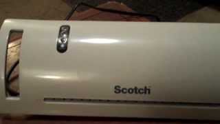 Scotch Laminator First Attermpt To Laminate [upl. by Nevram]