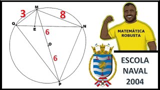 Escola Naval 2004  Geometria Plana  Triângulos Semelhantes escolanaval ita ime afa espcex [upl. by Ttoille]