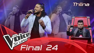 Thilina Sudesh Wanninayake  Gana Andakarayen ඝන අන්ධකාරයෙන්  Final 24  The Voice Sri Lanka [upl. by Aramoj]