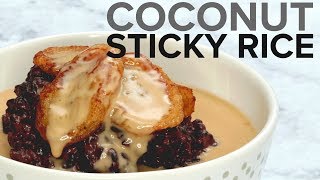 Black Sticky Rice with Coconut Sauce [upl. by Ennovy843]