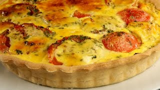 Tarte crémeuse à la moutarde tomate chèvre  Le bonheur des choses simples  Délicieux [upl. by Gerry869]