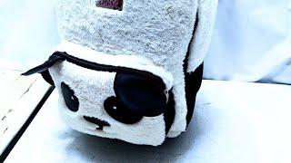 panda pattern trolley backpackbag [upl. by Atolrac165]