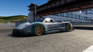 Assetto Corsa Pagani Zonda R at Suzukitto GP AMG Petronas livery hotlap [upl. by Gladwin]