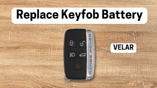 2017  2019 Range Rover Velar Remote Key Battery Replacement  DIY [upl. by Novyad]