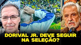 BRASIL É DERROTADO E DORIVAL FICA NA PRESSÃO  Corte do Opinião Placar [upl. by Retxab]