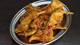 Quail Thokku  Kaadai Thokku Recipe  Quail Thokku Recipe  Quail Gravy [upl. by Latihs]