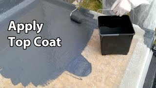 Part 5 Fibreglass RoofingTopcoat  GRP Flat roof colour [upl. by Hallette]