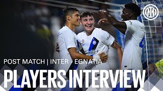 INTER 42 EGNATIA  DE VRIJ ASLLANI AND STABILE INTERVIEW 🎙️⚫🔵 [upl. by Finzer]