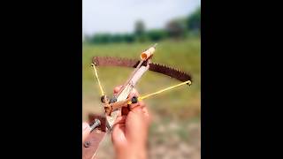 check out the Crossbow wooden slingshot shorts handmade diy craft [upl. by Aaberg]