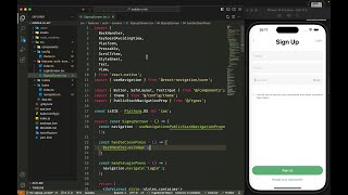 ASMR Programming  React Native Signup Screen Design  No Talking [upl. by Salokin]