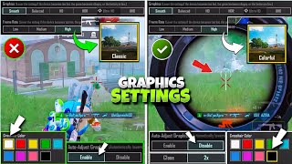 Low and High Device Best Graphics settings amp Enemies Spot Very Easy  New BGMI graphics settings [upl. by Safier]