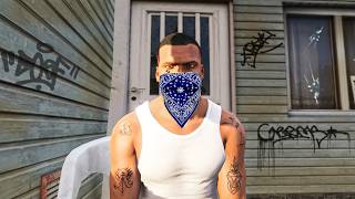 I spent 100 days in the HOOD IN REALISTIC GTA 5 [upl. by Verge]