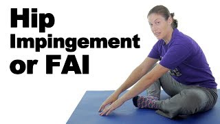 Hip Impingement FAI Pain Stretches amp Exercises  Ask Doctor Jo [upl. by Htnnek]