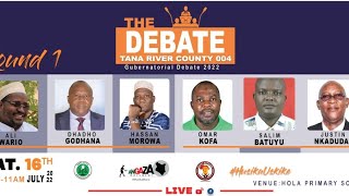 Tana River county governors debate for 2022 [upl. by Tterej]