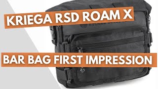 Kriega RSD X Roam Handlebar bag first impressions [upl. by Kemeny969]