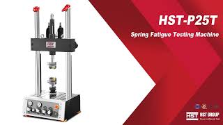 HSTP25T 20KN Computer controlled Tabletop servo spring fatigue testing machine [upl. by Slerahc]