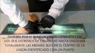 SISTEMA NOVEDOSO Y PRACTICO PARA INSTALAR CANALETAS [upl. by Trahern]